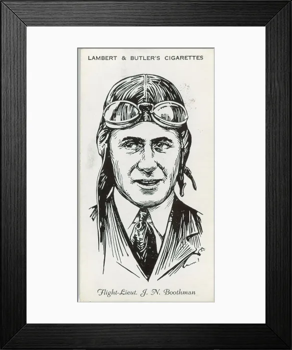 Framed Print : Flight-Lieutenant J N Boothman, pilot Framed Print : Flight-Lieutenant J N Boothman, pilot