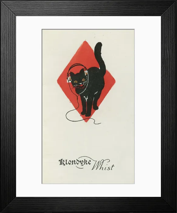Framed Print : Klondyke Whist scorecard Framed Print : Klondyke Whist scorecard