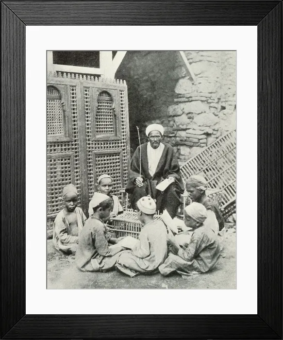 Framed Print : Lesson Hour at Bulak, Egypt Framed Print : Lesson Hour at Bulak, Egypt