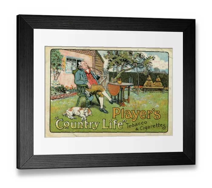Framed Print : Player's Country Life Tobacco And Cigarettes Framed Print : Player's Country Life Tobacco And Cigarettes