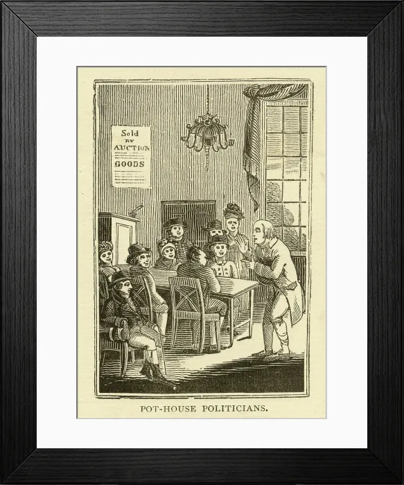 Framed Print : Pot-House Politicians Framed Print : Pot-House Politicians