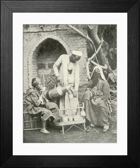 Framed Print : Serving Turkish Coffee Drink Street Trade Trader Framed Print : Serving Turkish Coffee Drink Street Trade Trader