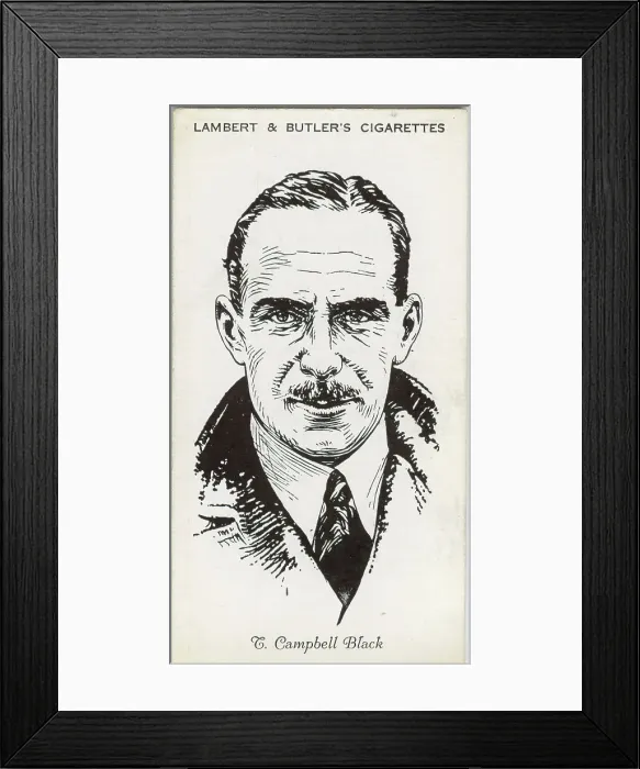 Framed Print : T Campbell Black, pilot Framed Print : T Campbell Black, pilot