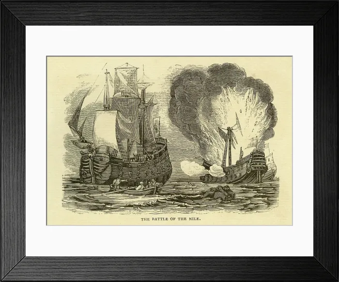 Framed Print : The Battle of the Nile 1798 Framed Print : The Battle of the Nile 1798