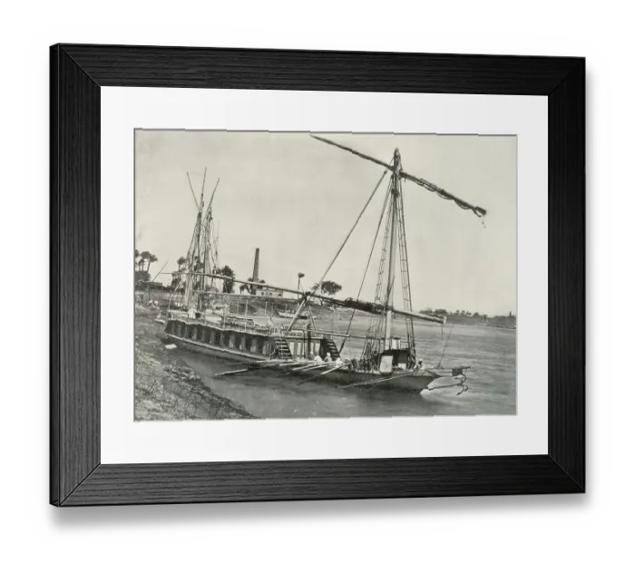 Framed Print : Thomas Cook Dahabeah Boat Boats Oars Water On Framed Print : Thomas Cook Dahabeah Boat Boats Oars Water On