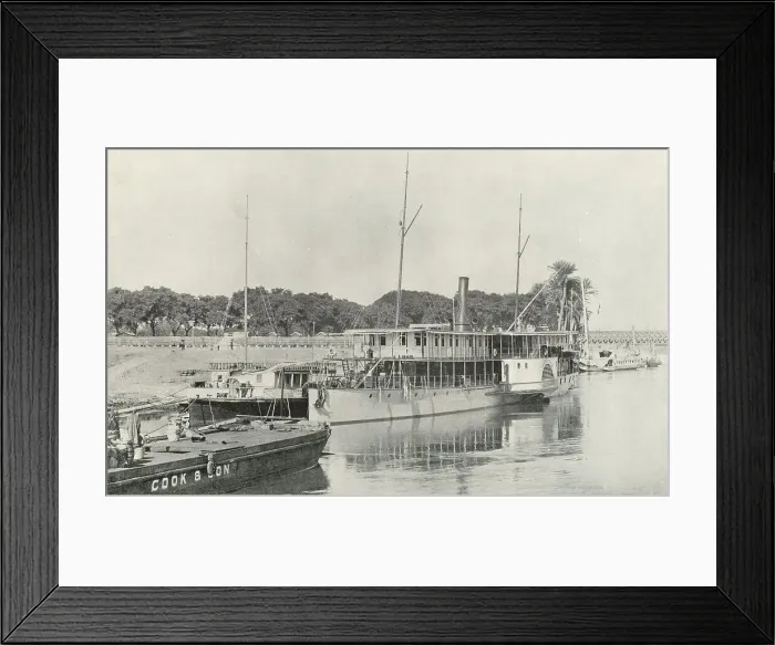 Framed Print : Thomas Cook's steamship Rameses the Great at the dock Framed Print : Thomas Cook's steamship Rameses the Great at the dock