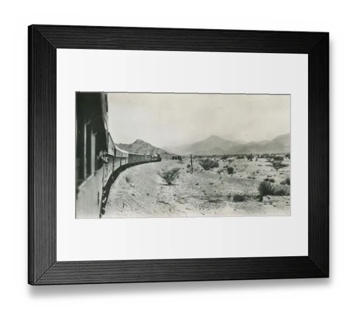 Framed Print : Travelling by the Sudan Railway through the Red Sea Hills Framed Print : Travelling by the Sudan Railway through the Red Sea Hills
