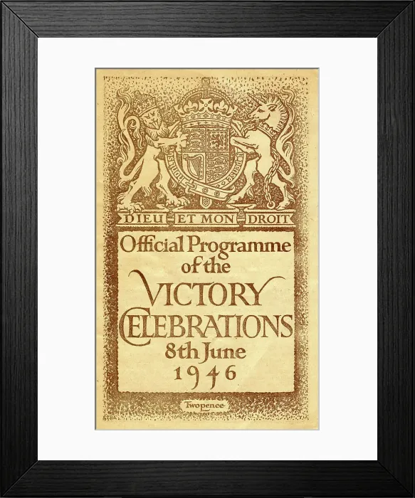 Framed Print : Ww2 Second World War Postwar Two Victory Celebrations Framed Print : Ww2 Second World War Postwar Two Victory Celebrations