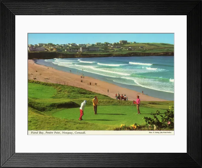 Framed Print : Cornwall, England - Fistral Bay, Pentire Point, Newquay Framed Print : Cornwall, England - Fistral Bay, Pentire Point, Newquay