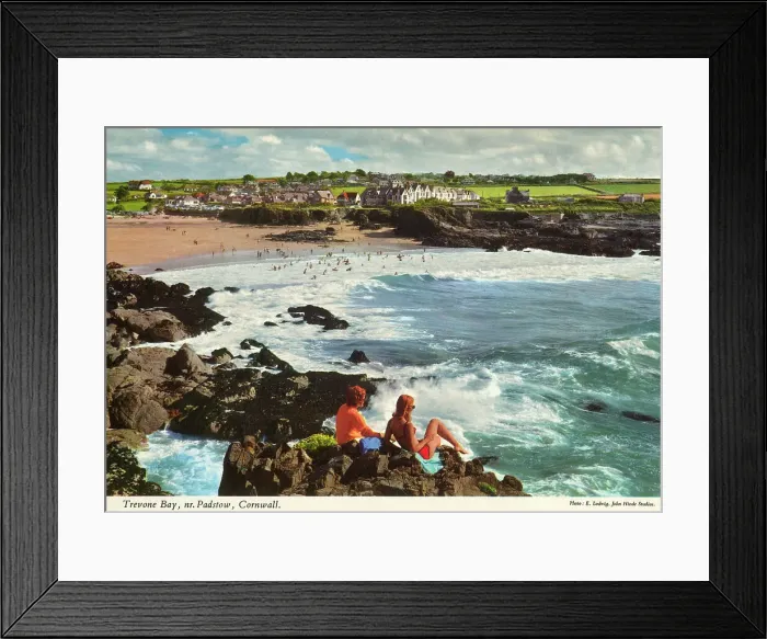 Framed Print : Cornwall, England - Trevone Bay, near Padstow Framed Print : Cornwall, England - Trevone Bay, near Padstow