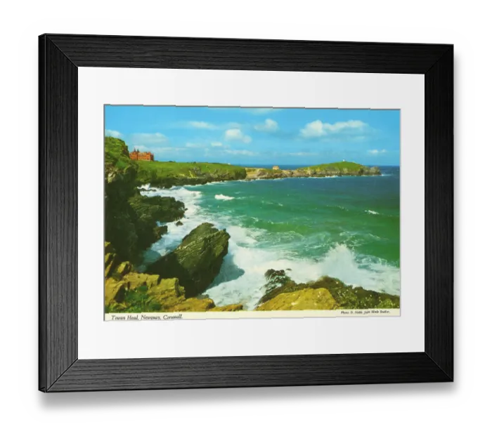 Framed Print : Cornwall, England - Towan Head, Newquay Framed Print : Cornwall, England - Towan Head, Newquay
