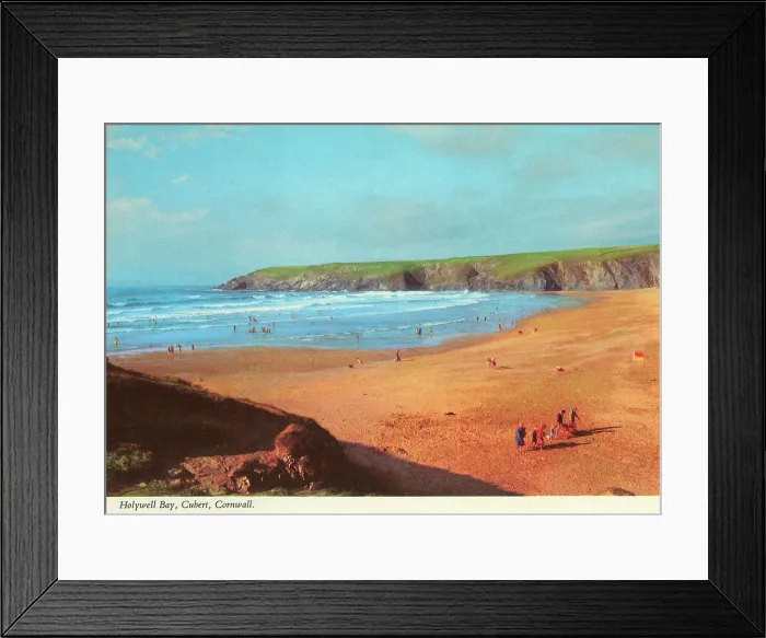 Framed Print : Cornwall, England - Holywell Bay, Cubert Framed Print : Cornwall, England - Holywell Bay, Cubert