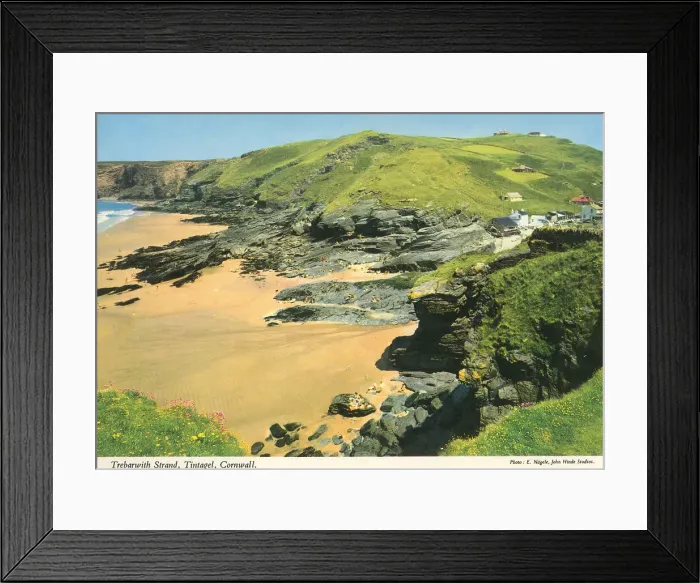 Framed Print : Cornwall, England - Trebarwith Strand, Tintagel Framed Print : Cornwall, England - Trebarwith Strand, Tintagel