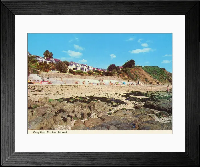 Framed Print : Cornwall, England - Plaidy Beach, East Looe Framed Print : Cornwall, England - Plaidy Beach, East Looe