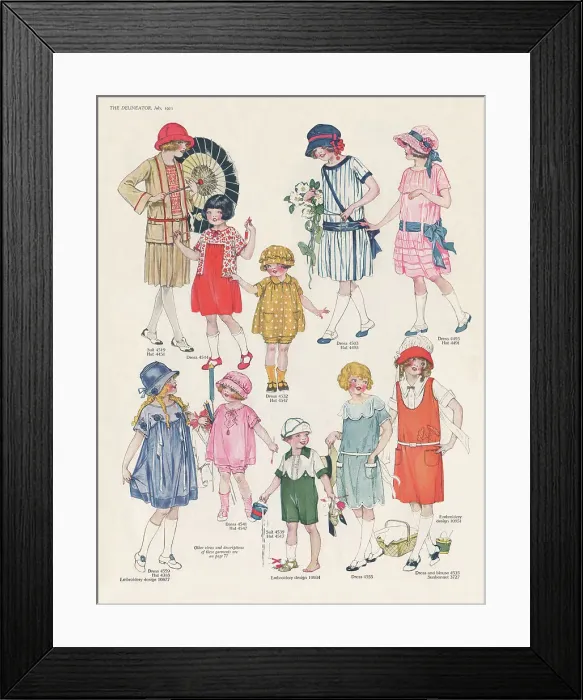 Framed Print : Children's Dresses Framed Print : Children's Dresses
