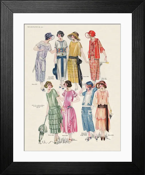 Framed Print : Ladies Summer Dresses Framed Print : Ladies Summer Dresses