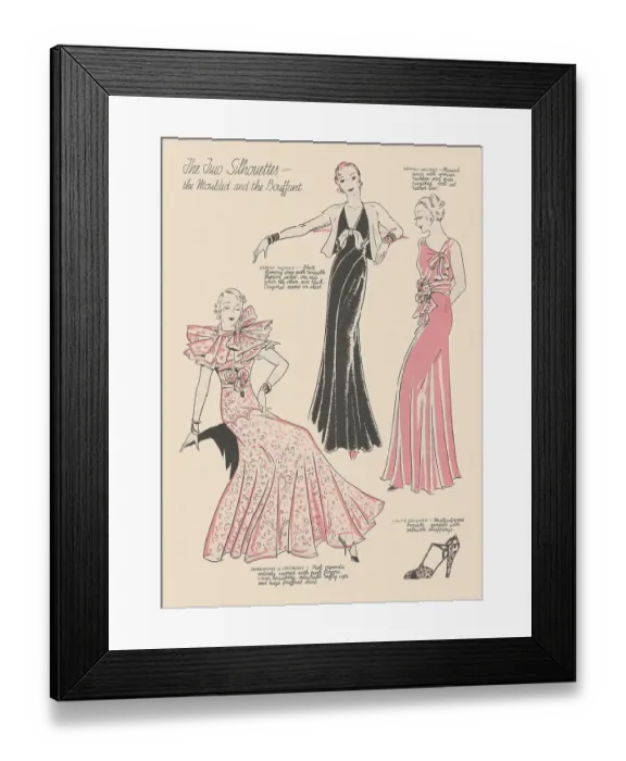 Framed Print : Evening Gowns Framed Print : Evening Gowns