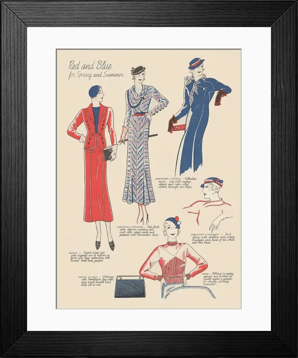 Framed Print : Spring & Summer Outfits Framed Print : Spring & Summer Outfits