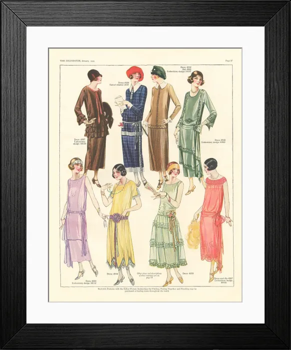 Framed Print : Ladies Dresses Framed Print : Ladies Dresses