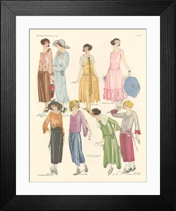 Framed Print : Ladies Dresses Framed Print : Ladies Dresses