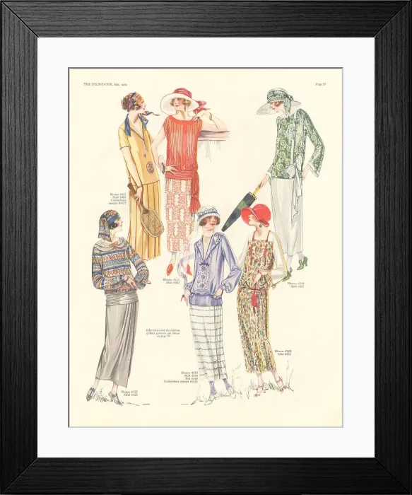 Framed Print : Ladies Outfits Framed Print : Ladies Outfits