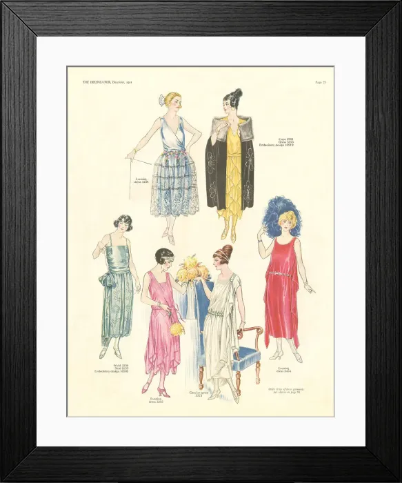 Framed Print : Ladies Outfits Framed Print : Ladies Outfits