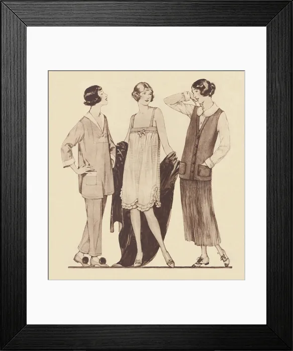 Framed Print : Ladies Outfits Framed Print : Ladies Outfits