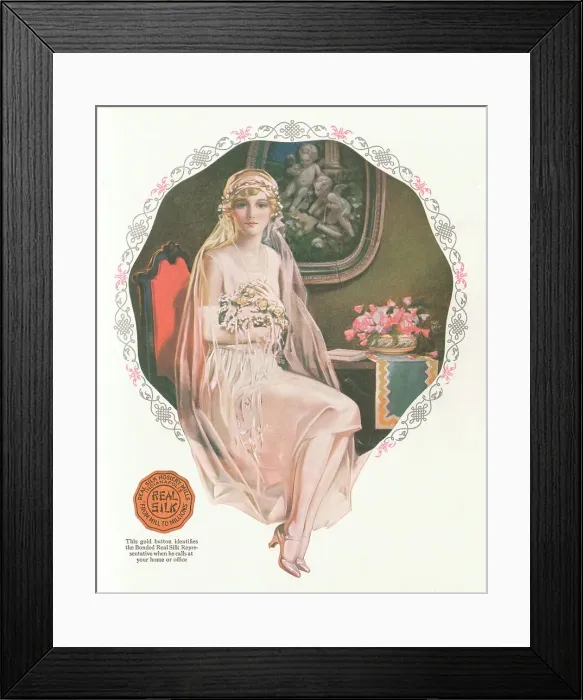 Framed Print : Young Lady in Silk Framed Print : Young Lady in Silk