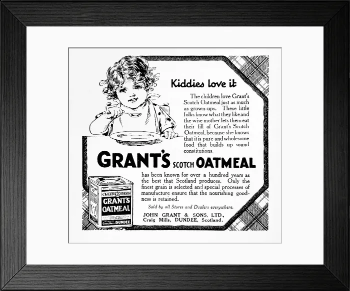 Framed Print : Grant's Oatmeal Framed Print : Grant's Oatmeal