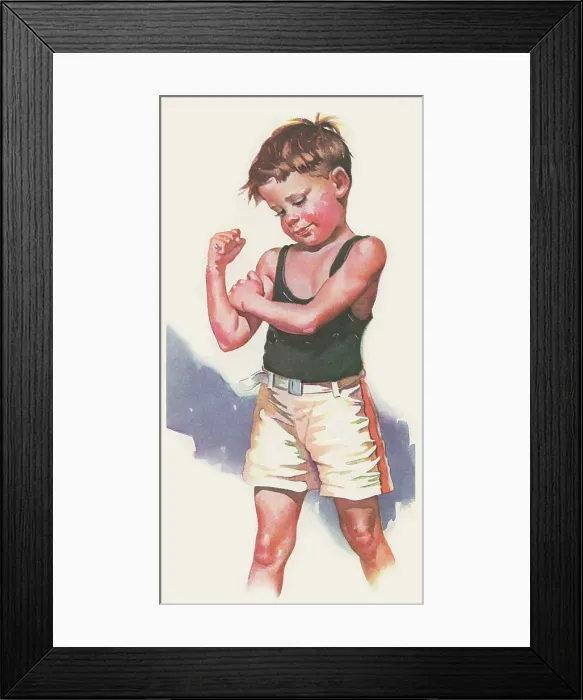 Framed Print : Muscle Man
