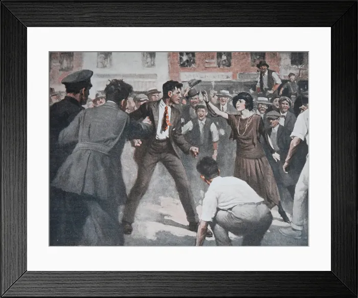 Framed Print : Street Fight