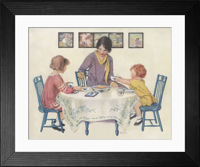 Framed Print : Breakfast with Mother Framed Print : Breakfast with Mother