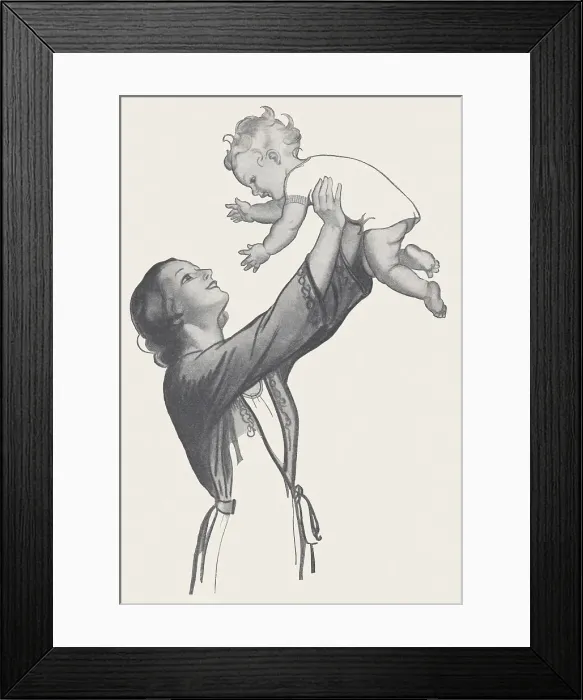 Framed Print : Mother & her Baby Framed Print : Mother & her Baby