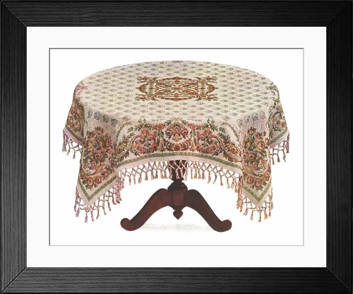 Framed Print : Edwardian Tablecloth Framed Print : Edwardian Tablecloth