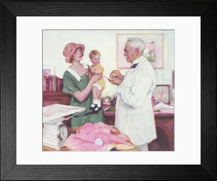 Framed Print : Weighing Baby Framed Print : Weighing Baby