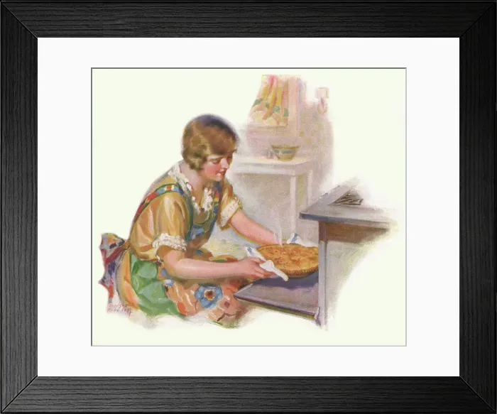Framed Print : Woman Baking Framed Print : Woman Baking