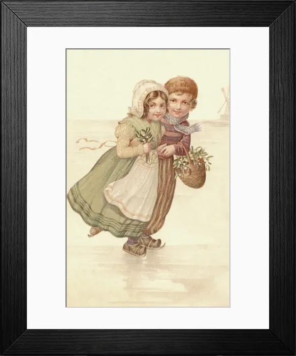 Framed Print : Dutch Skaters Framed Print : Dutch Skaters