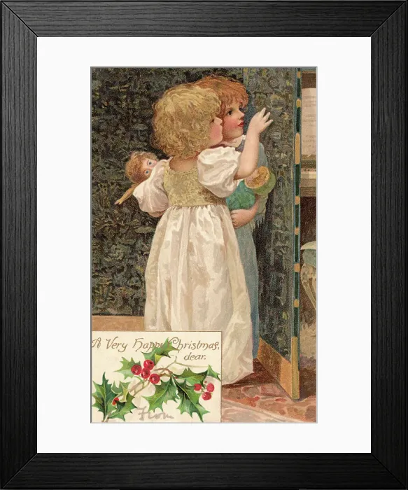 Framed Print : Edwardian children Framed Print : Edwardian children