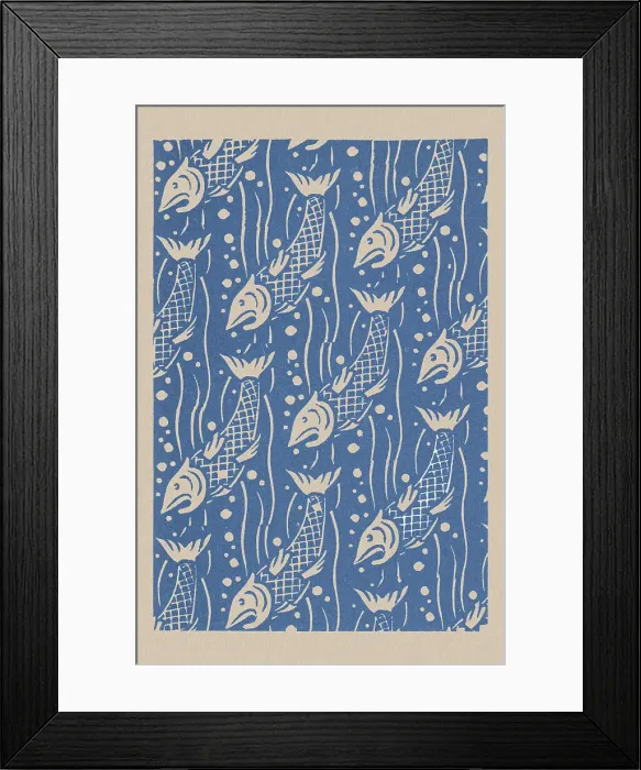 Framed Print : Fish Pattern Framed Print : Fish Pattern