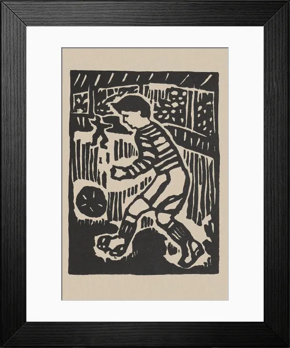 Framed Print : Footballer Framed Print : Footballer