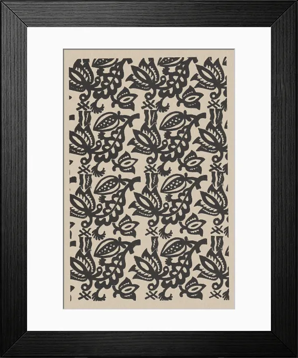 Framed Print : Nuts & Leaves Pattern Framed Print : Nuts & Leaves Pattern