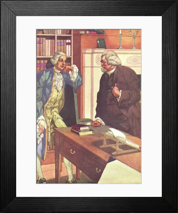 Framed Print : Samuel Johnson & George III Framed Print : Samuel Johnson & George III
