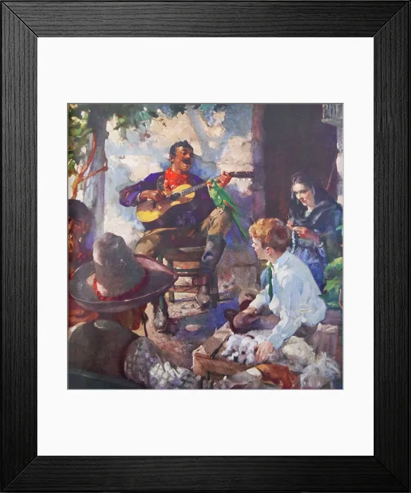 Framed Print : Spanish Guitarist Framed Print : Spanish Guitarist
