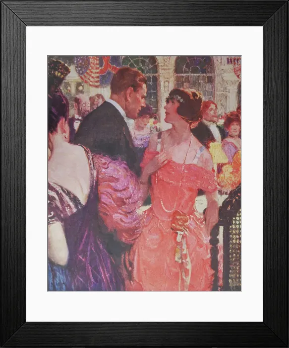 Framed Print : Couple at a Party Framed Print : Couple at a Party