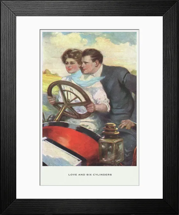 Framed Print : Love & Six Cylinders Framed Print : Love & Six Cylinders