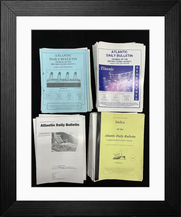 Framed Print : RMS Titanic, Atlantic Daily Bulletin, large collection Framed Print : RMS Titanic, Atlantic Daily Bulletin, large collection
