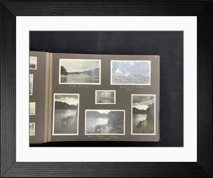 Framed Print : Leather bound photo album, Canadian Pacific Framed Print : Leather bound photo album, Canadian Pacific