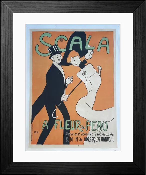 Framed Print : Poster, Scala, A Fleur de Peau by SEM Framed Print : Poster, Scala, A Fleur de Peau by SEM