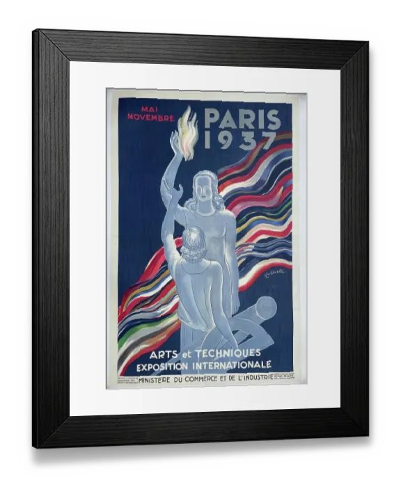 Framed Print : Poster, Paris 1937 International Exhibition Framed Print : Poster, Paris 1937 International Exhibition