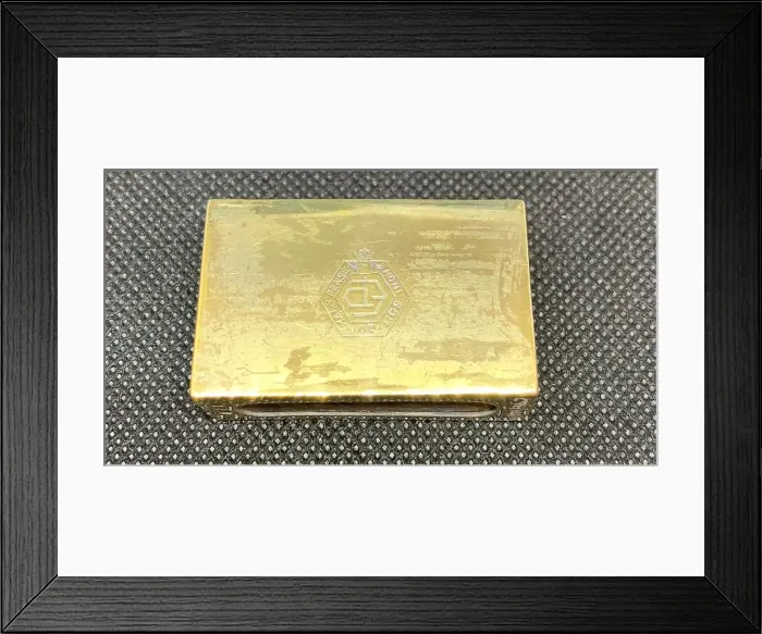 Framed Print : Silver gilt matchbox holder, Nayler Brothers Framed Print : Silver gilt matchbox holder, Nayler Brothers